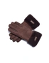 UGG 'Carly' Sheepskin Leather Suede Button Gloves Womens, hi-res