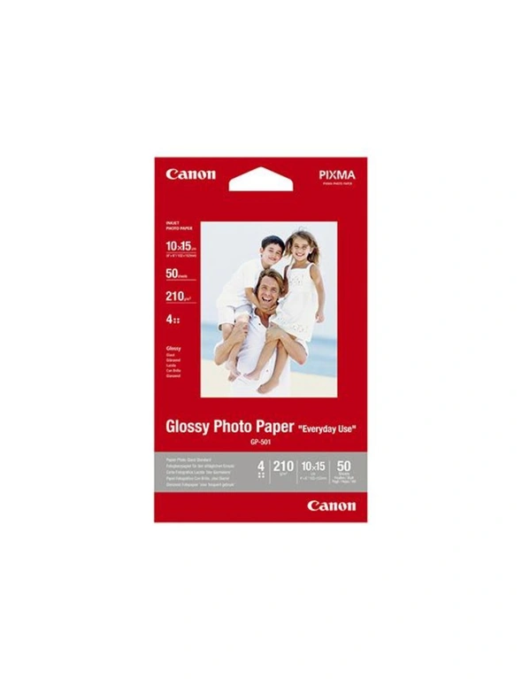 Canon 4x6 Glossy Photo Paper 50 Sheets, hi-res image number null