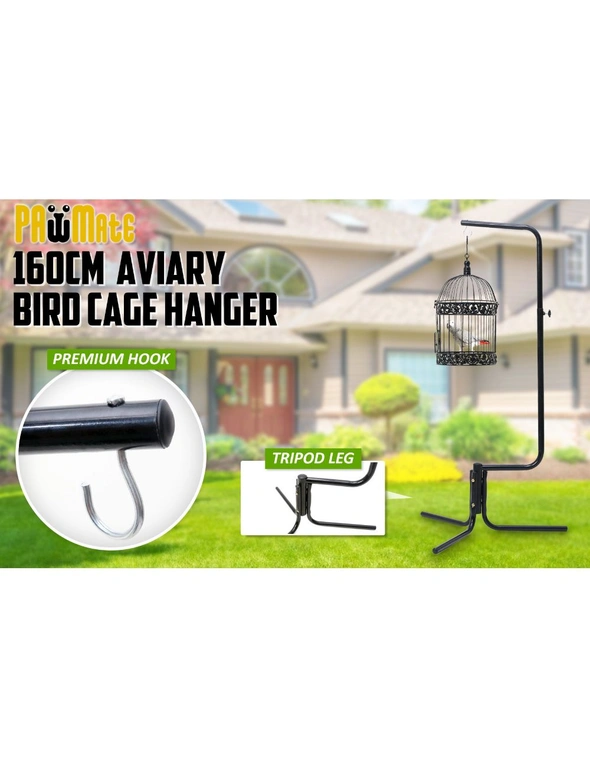 Paw Mate Bird Cage Hanger Stand Parrot Aviary SOLO, hi-res image number null
