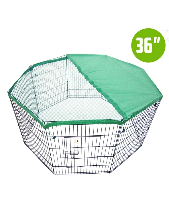 Paw Mate 8 Panel Foldable Pet Playpen 36" W/ Cover, hi-res image number null