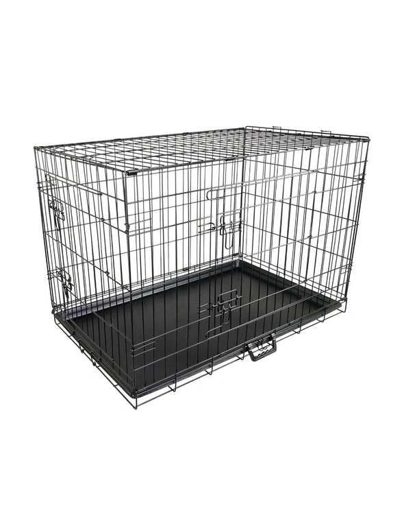 Paw Mate 42" Foldable Metal Wire Dog Cage with Removable Tray, hi-res image number null