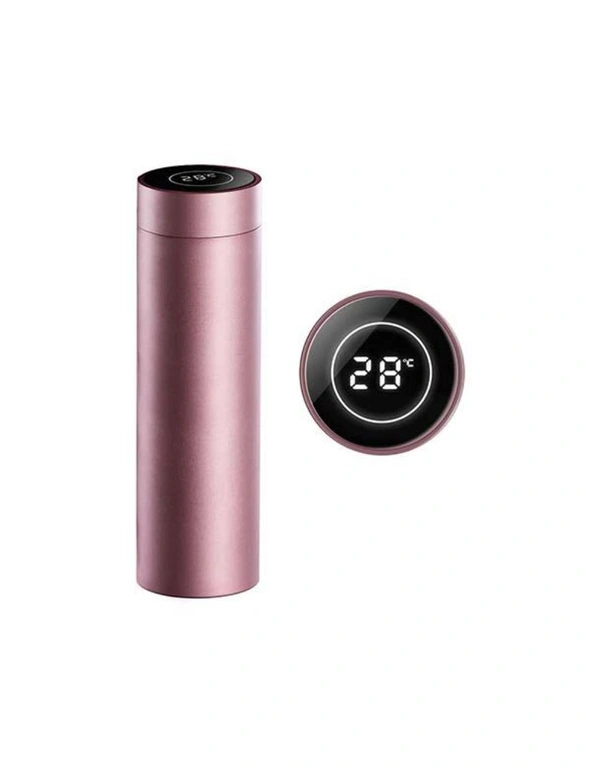 Soga 500ml Stainless Steel Lcd Thermometer Display Flask Thermos, hi-res image number null