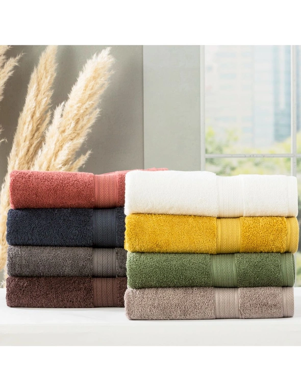 Renee Taylor Stella 650 GSM Bamboo Cotton 2 Pack Bath Sheet, hi-res image number null