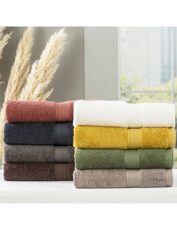 Renee Taylor Stella 650 GSM Bamboo Cotton 4 Pack Bath Sheet, hi-res image number null