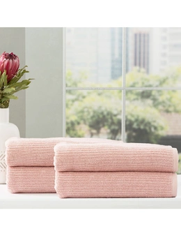 Renee Taylor Cobblestone 650 GSM Cotton Ribbed Towel Packs 4pc BS