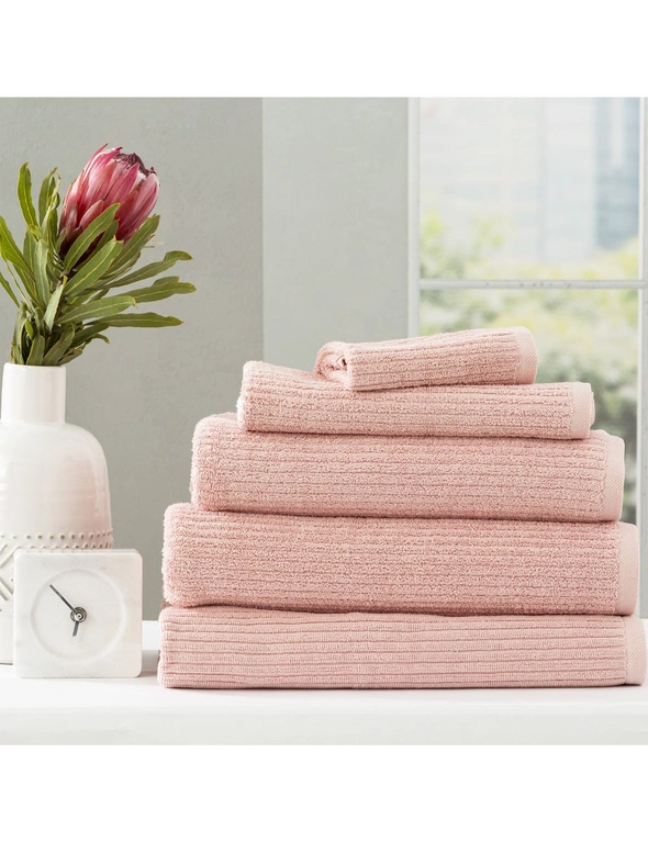 Renee Taylor Cobblestone 650 GSM Cotton Ribbed Towel Packs 5pc, hi-res image number null