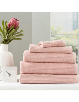 Renee Taylor Cobblestone 650 GSM Cotton Ribbed Towel Packs 5pc