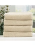 Renee Taylor Cobblestone 650 GSM Cotton Ribbed Towel Packs 4pc Bath Towel, hi-res
