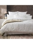 Renee Taylor Riley Vintage Washed Cotton Chenille Tufted Quilt Cover Set White, hi-res