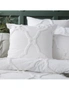 Renee Taylor Moroccan 100% Cotton Chenille Vintage washed Tufted Quilt cover Set White, hi-res