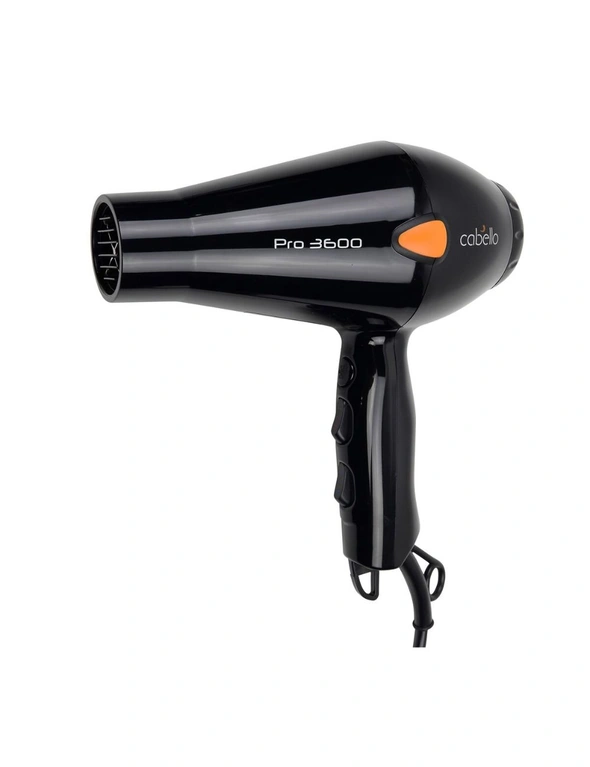 Cabello Professional Hair Dryer PRO 3600 Black, hi-res image number null