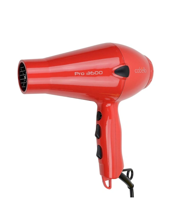 Cabello Professional Hair Dryer PRO 3600 Red, hi-res image number null