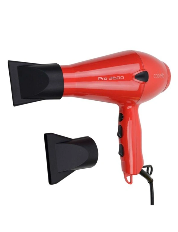 Cabello Professional Hair Dryer PRO 3600 Red, hi-res image number null