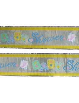 Banner - Foil, Baby Shower Pastel Stitching