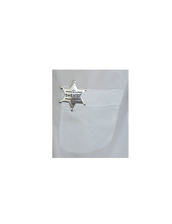 Sheriff Badge Mini Western Police Costume Accessory Cosplay Dress Up Outfit Star, hi-res image number null