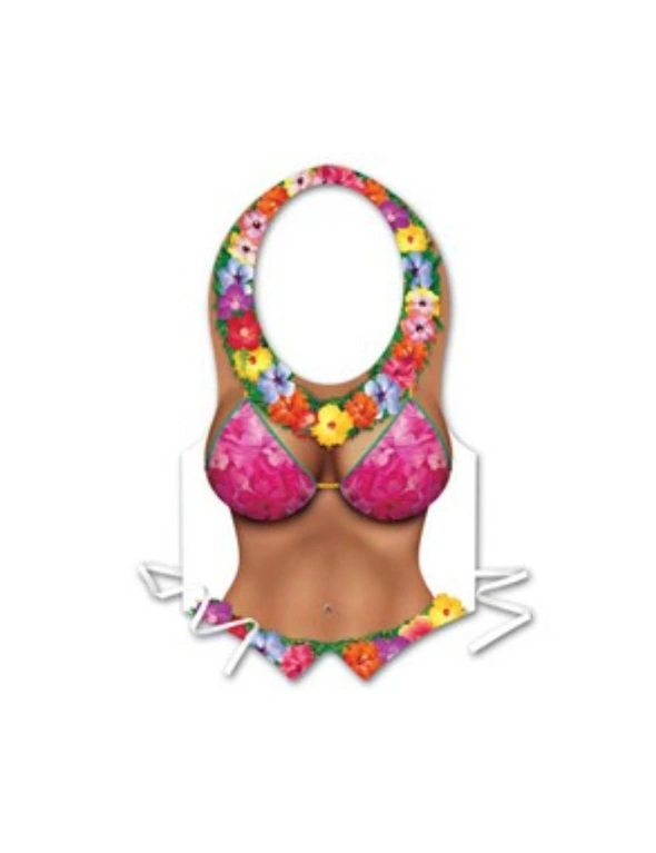 Dress Up Accessory Beach Babe Vest Hawaiian Cosplay Costume Party Fancy Outfit, hi-res image number null