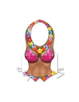 Dress Up Accessory Beach Babe Vest Hawaiian Cosplay Costume Party Fancy Outfit