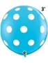 Balloon Latex 3' Print Big Polka Robin'S Egg Blue Latex Birthday Wedding Party, hi-res