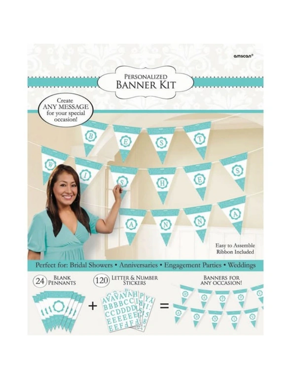 Flag Bunting - Pennant Customisable, Pennant Robin'S Egg Blue, hi-res image number null