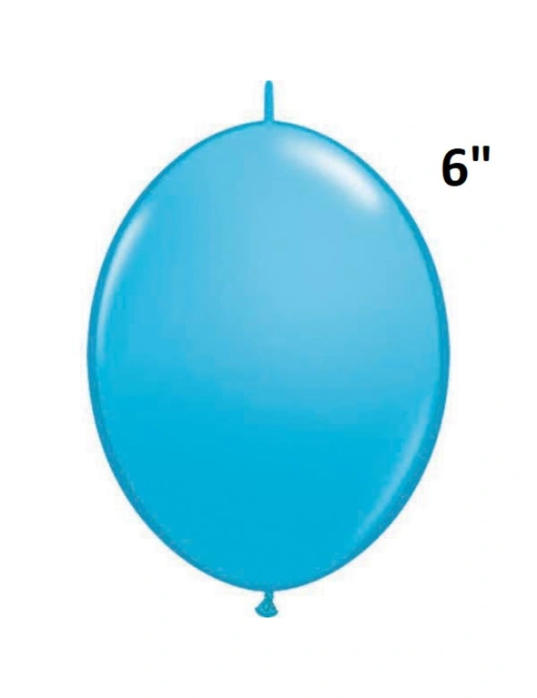Balloon Quick Link Fashion Robin'S Egg Blue 6" Latex Birthday Party Decoration, hi-res image number null