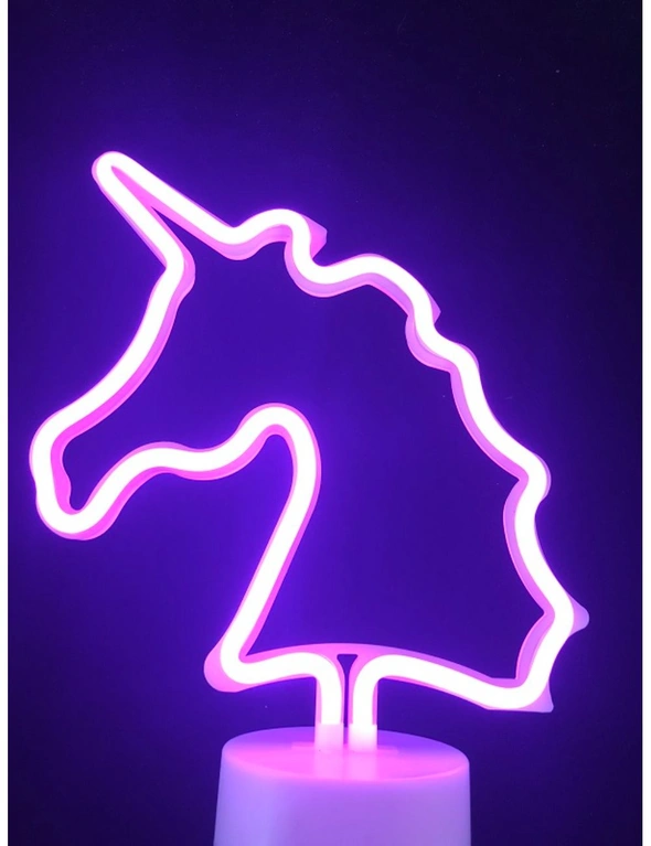 Neon Light - Unicorn, Light Pink, hi-res image number null
