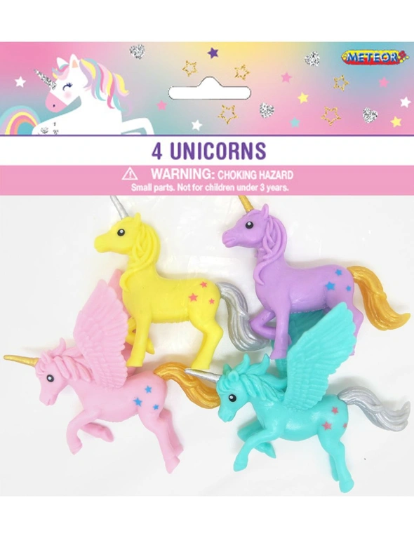 Party Toys - Unicorns, Pastel 4 pk, hi-res image number null