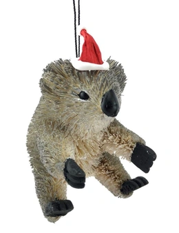 Christmas Ornament - Koala, Santa Hat