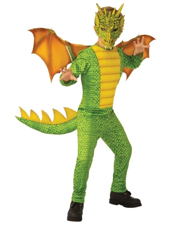 Child Costume Dragon Deluxe Small Fancy Dress Up Cosplay Halloween Party Outfit, hi-res image number null