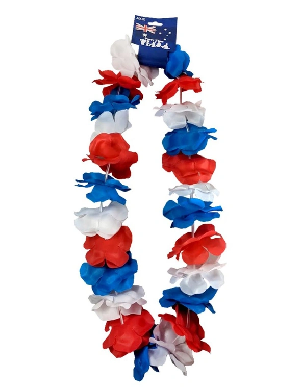Lei - Floral, Red White & Blue, hi-res image number null