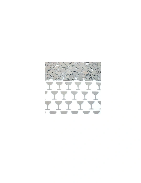 Scatters/Confetti, Champagne Glasses - Silver, hi-res image number null