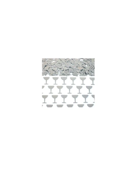 Scatters/Confetti, Champagne Glasses - Silver