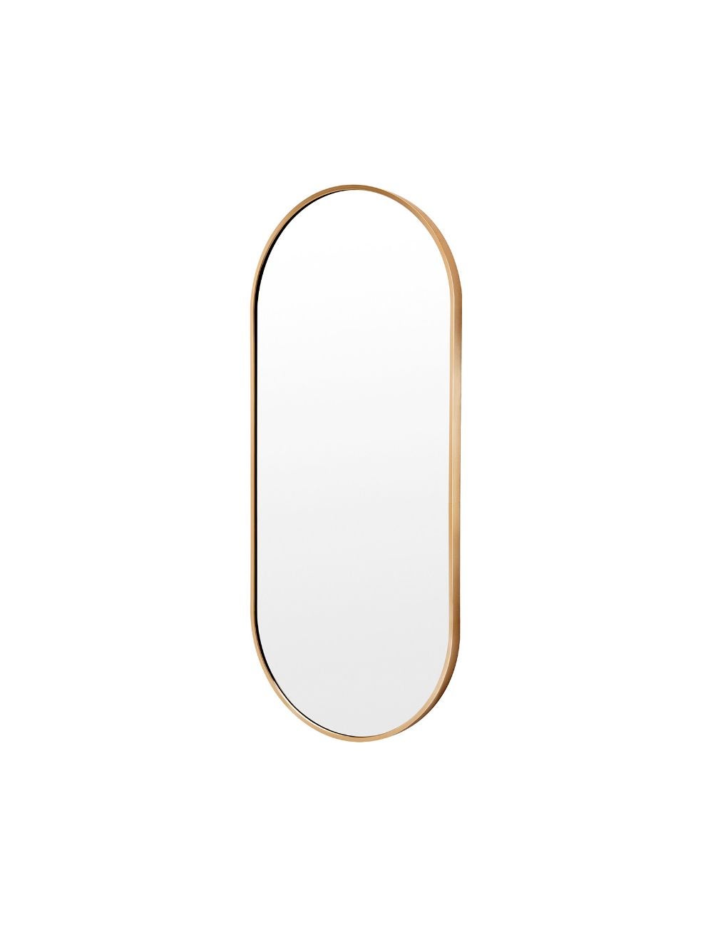 La Bella Wall Mirror Oval Aluminum Frame Makeup Decor Bathroom Vanity ...