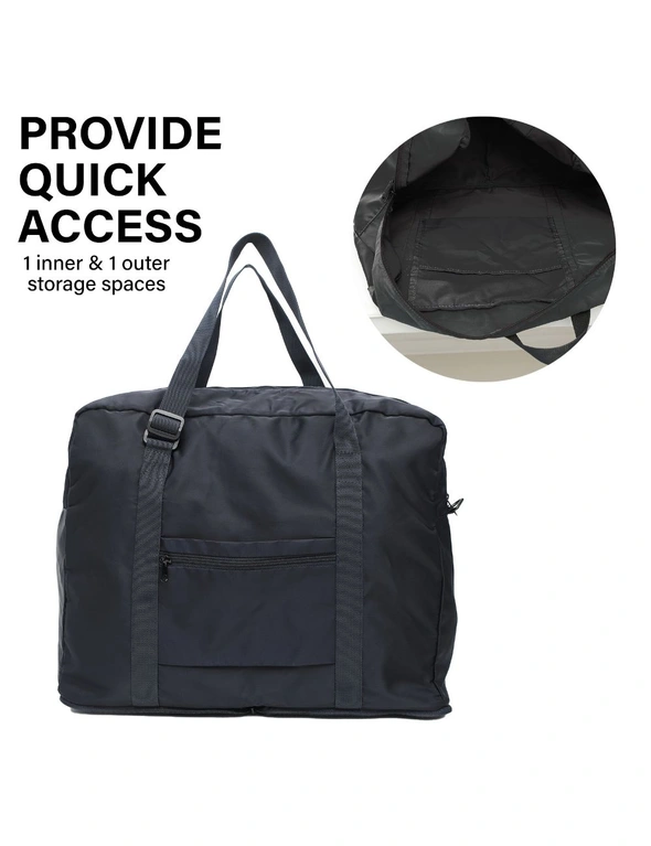 KOELE Shopper Bag Travel Duffle Bag Foldable Laptop Luggage KO-BOSTON - Navy, hi-res image number null