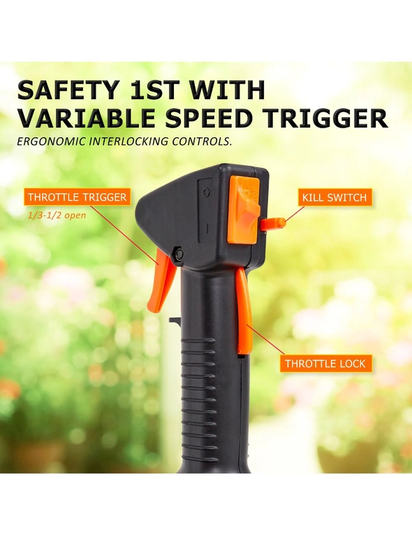 Dynamic Power Garden Whipper Snipper Brush Cutter 43cc + 4 Blade, hi-res image number null