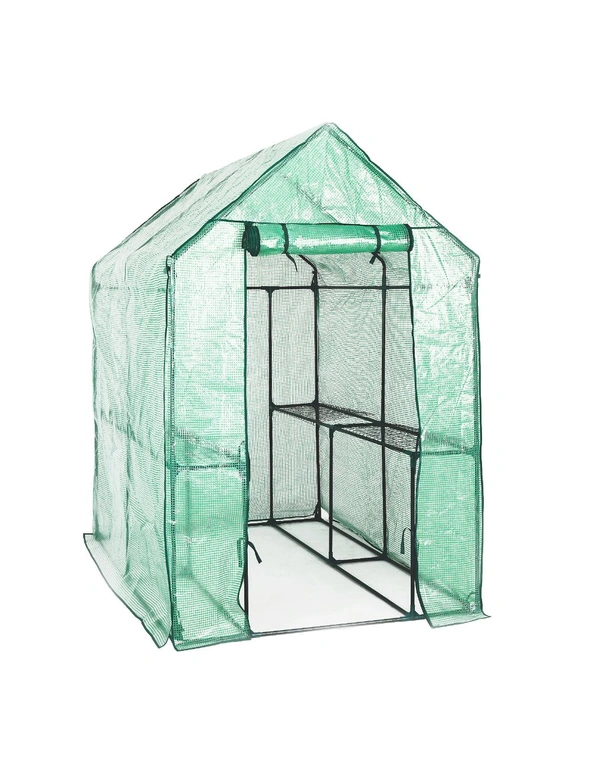 Home Ready Garden Greenhouse Walk-In Shed PE Apex 1.9x1.2x1.9M, hi-res image number null
