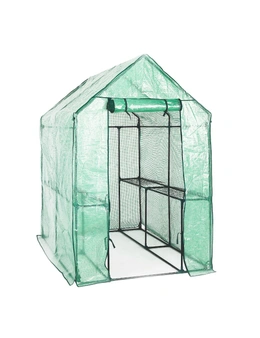 Home Ready Garden Greenhouse Walk-In Shed PE Apex 1.9x1.2x1.9M