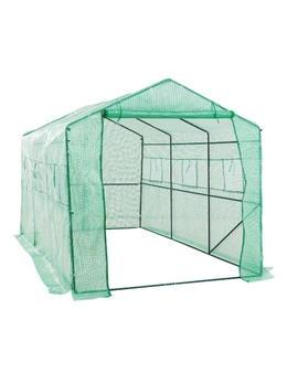 Home Ready Garden Greenhouse Walk-In Shed PE Apex 3.5x2x2M