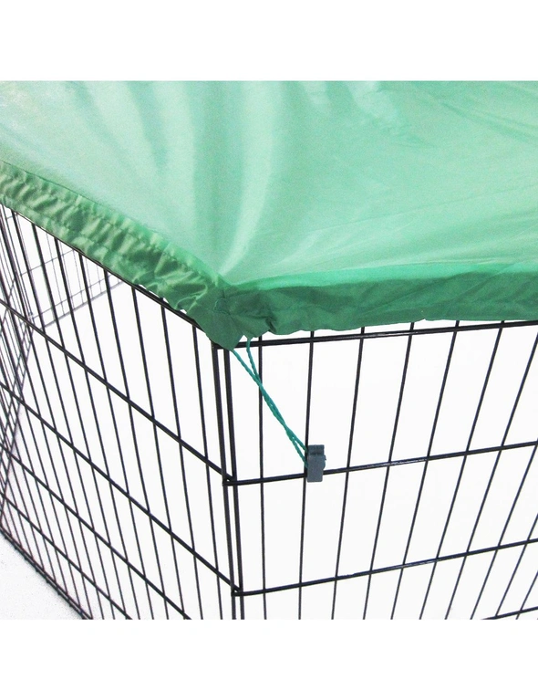 Paw Mate Net Cover for Pet Playpen 42in Dog Exercise Enclosure Fence Cage - Green, hi-res image number null