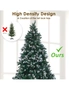 Home Ready Snowy Christmas Tree Xmas Pine Cones 5Ft 150cm 720 tips - Green, hi-res