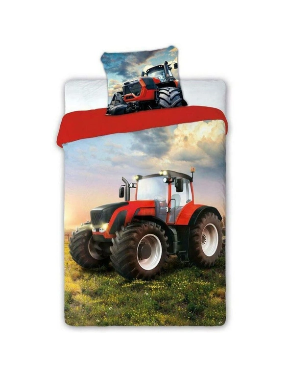 Cotton Tractor Duvet Cover Set, hi-res image number null