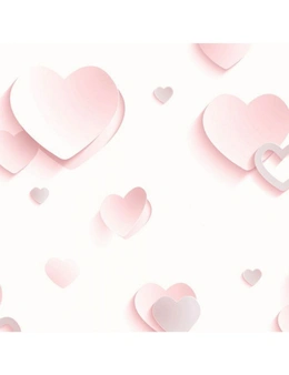 Muriva Heart Glitter Wallpaper