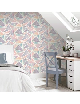 Arthouse Pastel Geometric Glitter Wallpaper
