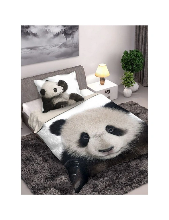 Cotton Panda Duvet Cover Set, hi-res image number null