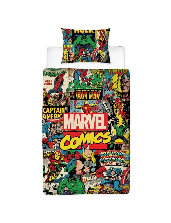 Marvel Comics Duvet Cover Set, hi-res image number null