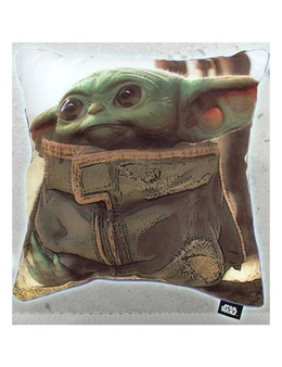 Star Wars: The Mandalorian Baby Yoda Filled Cushion