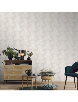 Elle Decoration Geometric Triangle Textured Wallpaper