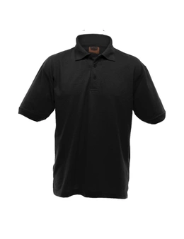 UCC 50/50 Mens Heavyweight Plain Pique Short Sleeve Polo Shirt