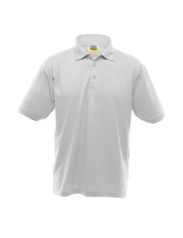 UCC 50/50 Mens Heavyweight Plain Pique Short Sleeve Polo Shirt, hi-res image number null