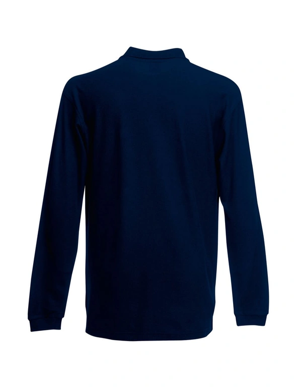 Fruit Of The Loom Mens Premium Long Sleeve Polo Shirt, hi-res image number null
