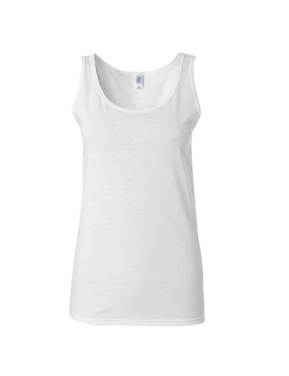 Gildan Ladies Soft Style Tank Top Vest, hi-res image number null